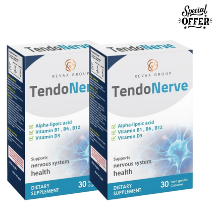 TendoNerve – Nerve Health, General Tonic & Energy Support Formula-30 Capsules(2 packs)