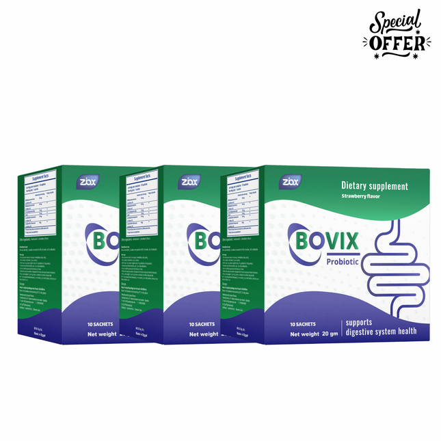 BOVIX – Probiotics & Prebiotics for Gut Health, IBS, Colic & Diarrhea
- 30 Sachets.