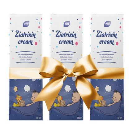 Ziatrixin Diaper Cream – 50g Soothing, Emollient,Antimicrobial
 – Bundle of 3 (Special Offer Pack)